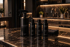 FORME HOME bottle and three concentrates on black marble